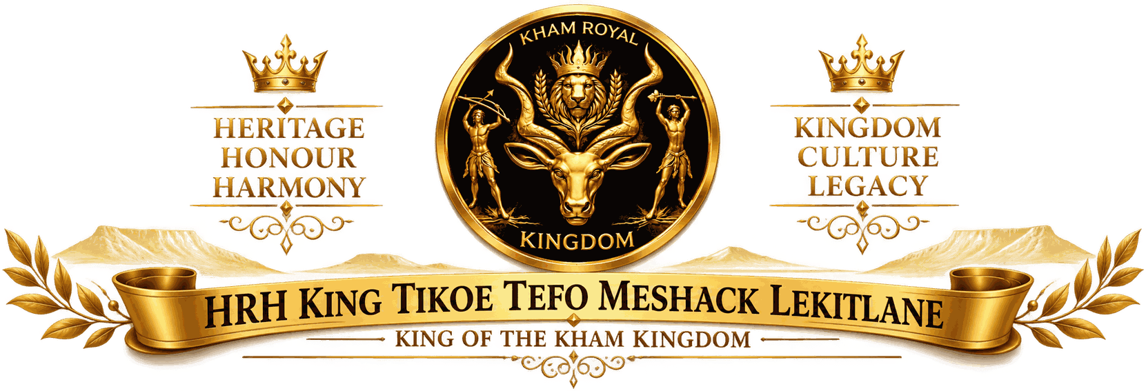 Kham Royal Kingdom crest and heritage banner